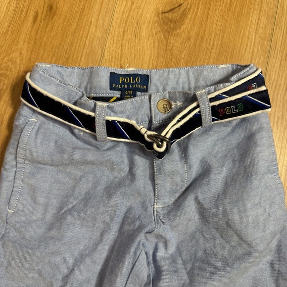 Polo by Ralph Lauren Chambray Cotton Light Blue Pants Boys Size 4T - Picture 2 of 6